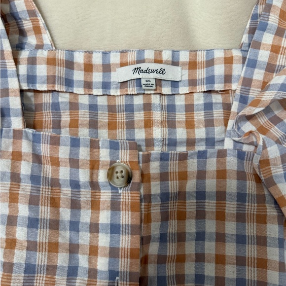 Madewell Plaid/Gingham Top - Picture 3 of 4